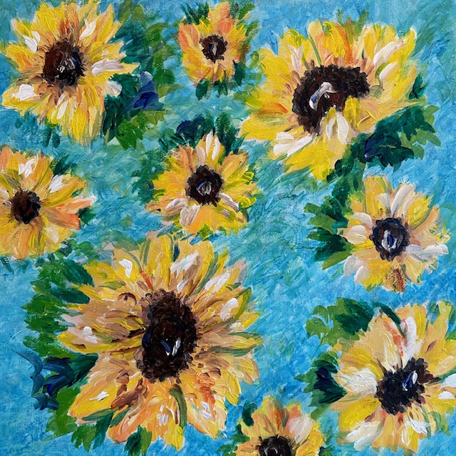 zonnebloemen